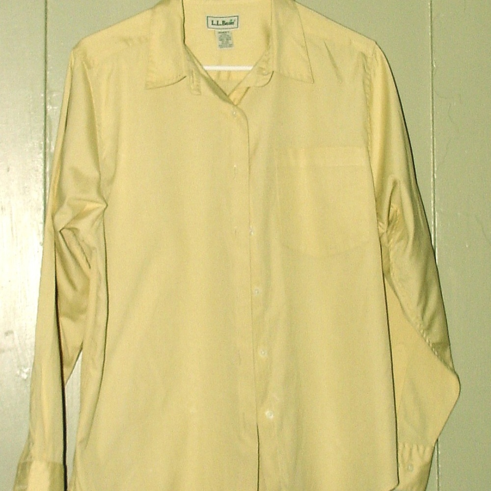 vintage L.L.BEAN Womens LS shirt MED-REG
